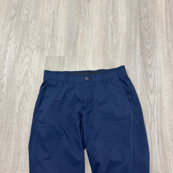 Under Armour UA Drive Tapered Pants Men's 32x30 Blue Golf Golfing Flat Front - Picture 2 of 10